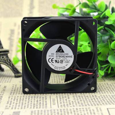 Original Delta EFB0824HHE Cooling Fan DC 24V 0.27A 2-Wires EFB0824HHE Fans